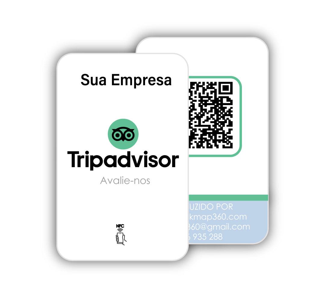 Cartão de avaliação Tripadvisor Personalizado NFC E QR-code - IVA incluído e envio Grátis